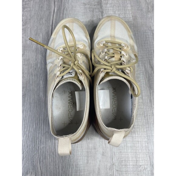 Nike Air VaporMax 2019 Cream Light Bone Women's Shoes Size 9 Model AR6632-101 D - Picture 6 of 10